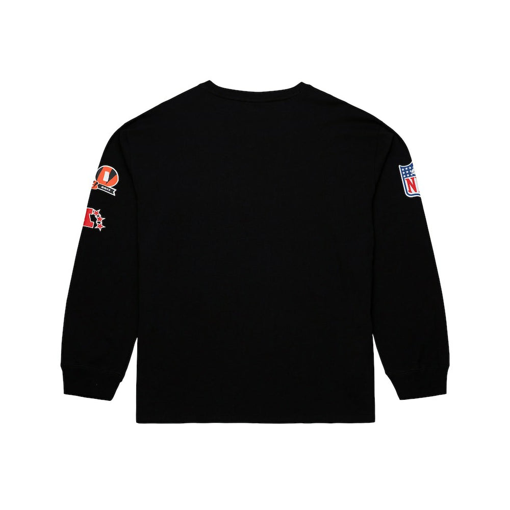 Cincinnati Bengals Training Camp Vintage Logos Long Sleeve T-Shirt Black | Mitchell & Ness