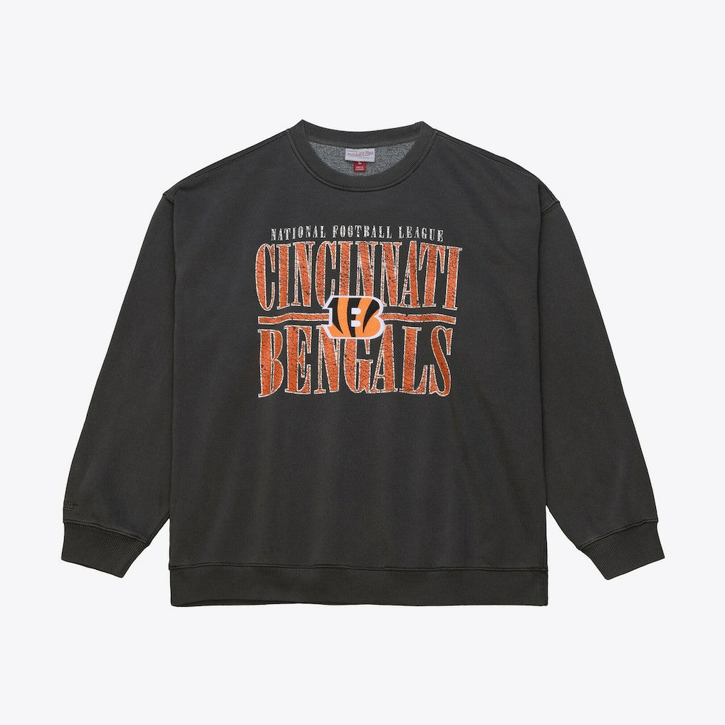 Cincinnati Bengals Downtown Collection Fleece Sweatshirt Black | Mitchell & Ness