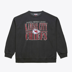 Kansas City Chiefs Downtown Collection Fleece Sweatshirt Black | Mitchell & Ness