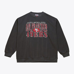San Francisco 49ers Downtown Collection Fleece Sweatshirt Black | Mitchell & Ness