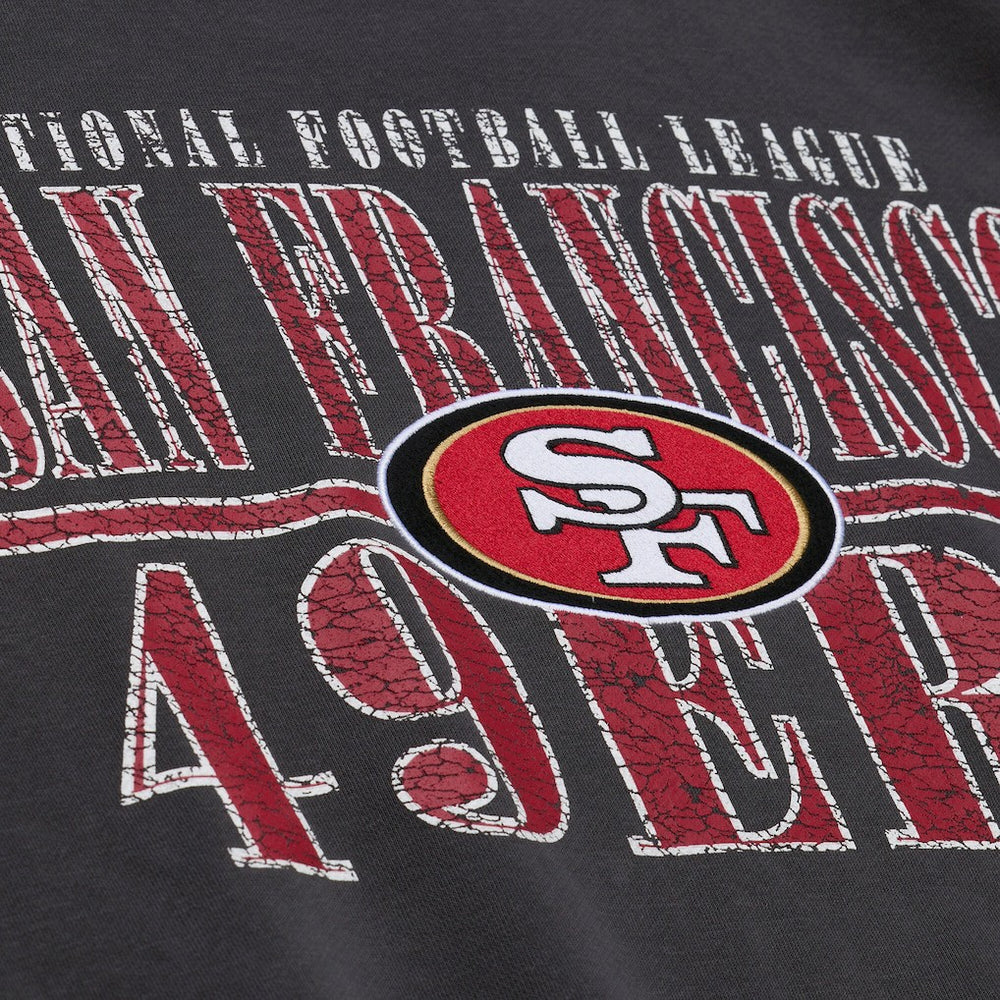 San Francisco 49ers Downtown Collection Fleece Sweatshirt Black | Mitchell & Ness