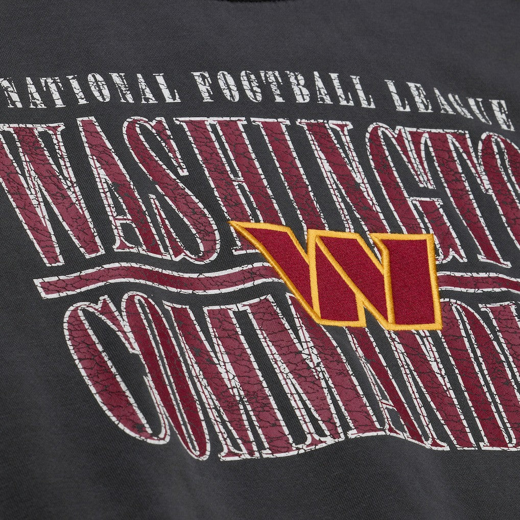 Washington Commanders Downtown Collection Fleece Sweatshirt Black | Mitchell & Ness