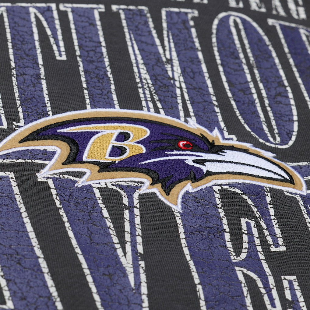 Baltimore Ravens Downtown Collection Fleece Sweatshirt Black | Mitchell & Ness