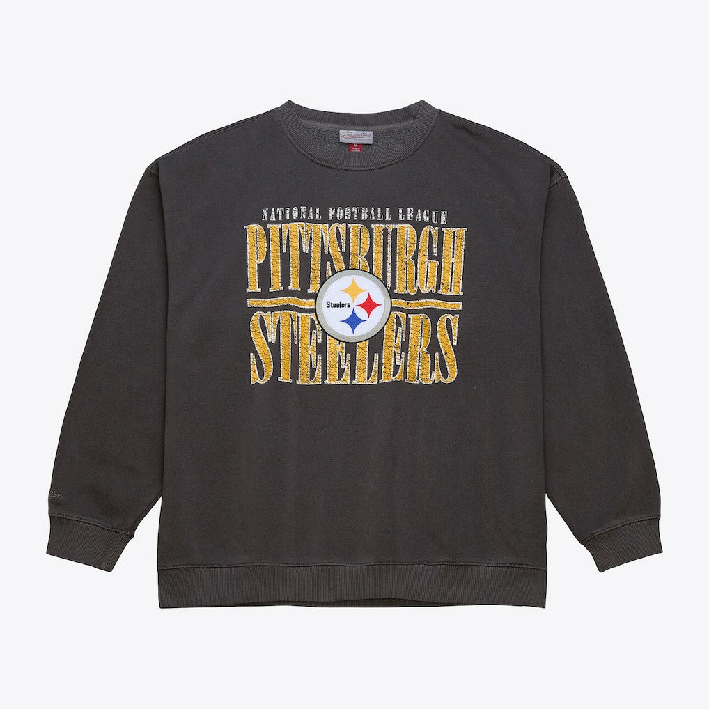 Pittsburgh Steelers Downtown Collection Fleece Sweatshirt Black | Mitchell & Ness