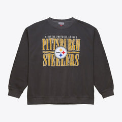 Pittsburgh Steelers Downtown Collection Fleece Sweatshirt Black | Mitchell & Ness