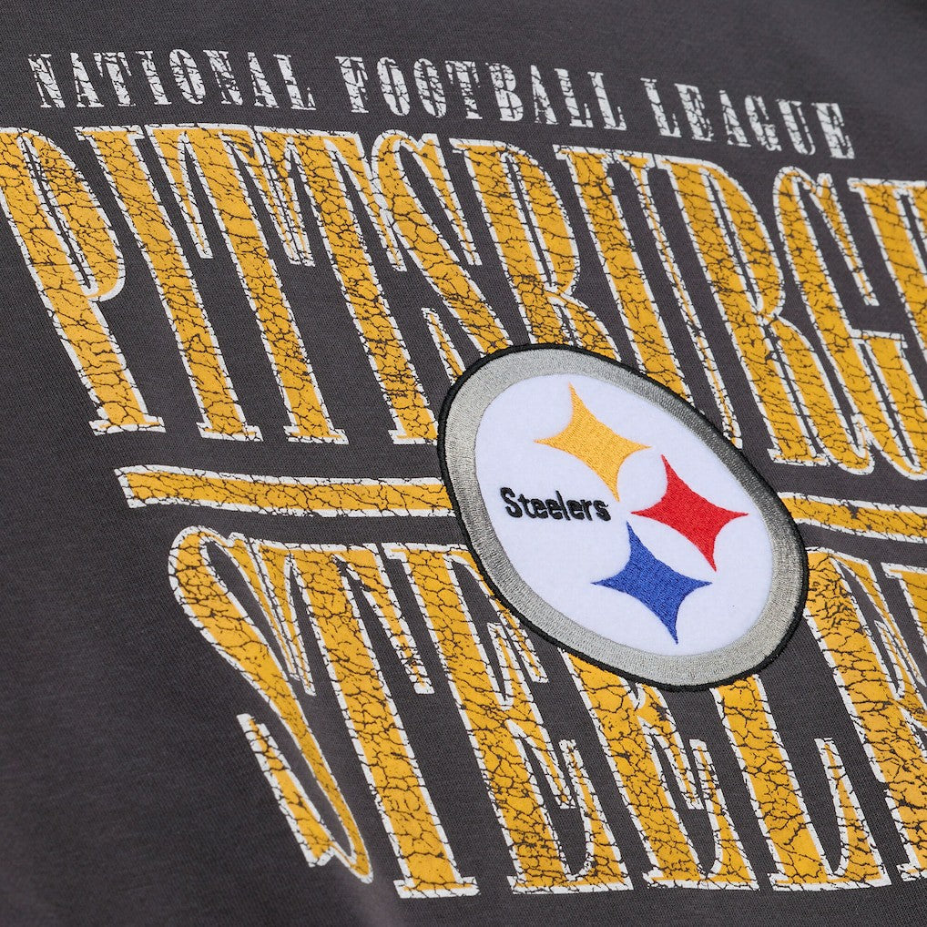 Pittsburgh Steelers Downtown Collection Fleece Sweatshirt Black | Mitchell & Ness