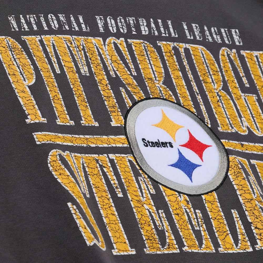 Pittsburgh Steelers Downtown Collection Fleece Sweatshirt Black | Mitchell & Ness