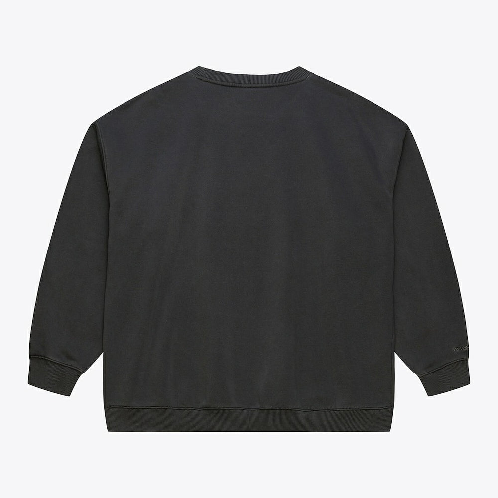 Buffalo Bills Downtown Crew Vintage Logo Sweatshirt Black | Mitchell & Ness