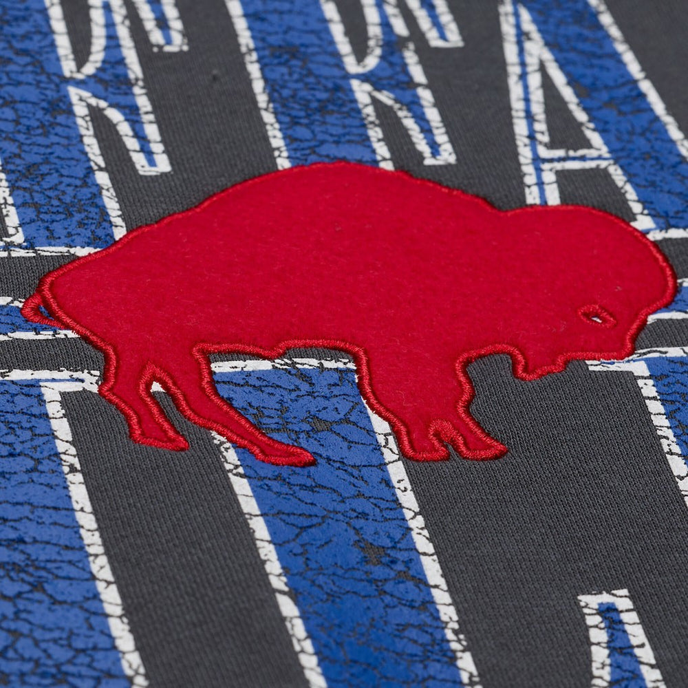 Buffalo Bills Downtown Crew Vintage Logo Sweatshirt Black | Mitchell & Ness