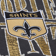 New Orleans Saints Downtown Crew Vintage Logo Sweatshirt Black | Mitchell & Ness