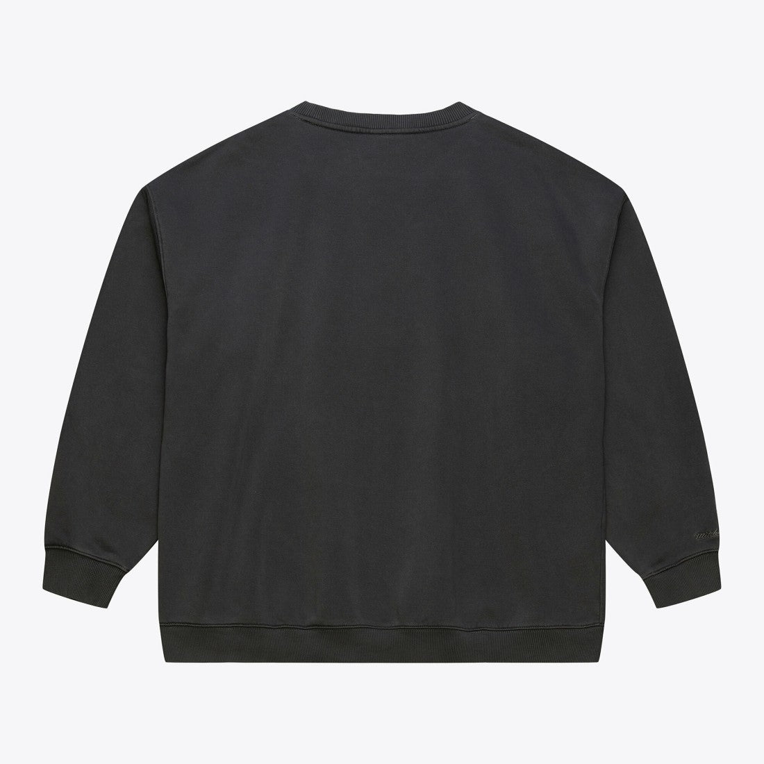 Detroit Lions Downtown Crew Vintage Logo Sweatshirt Black | Mitchell & Ness