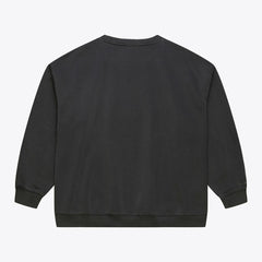 Detroit Lions Downtown Crew Vintage Logo Sweatshirt Black | Mitchell & Ness