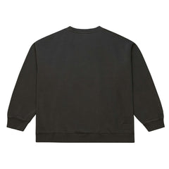 Green Bay Packers Downtown Crew Vintage Logo Sweatshirt Black | Mitchell & Ness