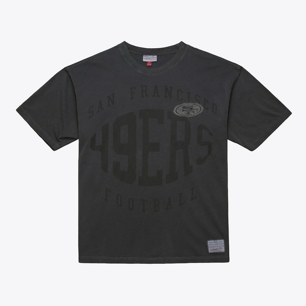 San Francisco 49ers Downtown Collection Premium T-Shirt Black | Mitchell & Ness