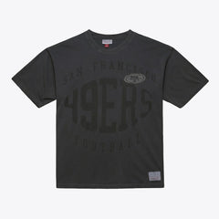 San Francisco 49ers Downtown Collection Premium T-Shirt Black | Mitchell & Ness