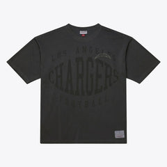 Los Angeles Chargers Downtown Collection Premium T-Shirt Black | Mitchell & Ness