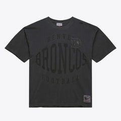 Denver Broncos Downtown Collection Premium Vintage Logo T-Shirt Black | Mitchell & Ness