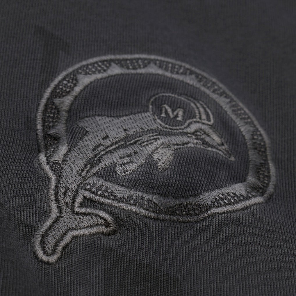 Miami Dolphins Downtown Collection Premium Vintage Logo T-Shirt Black | Mitchell & Ness