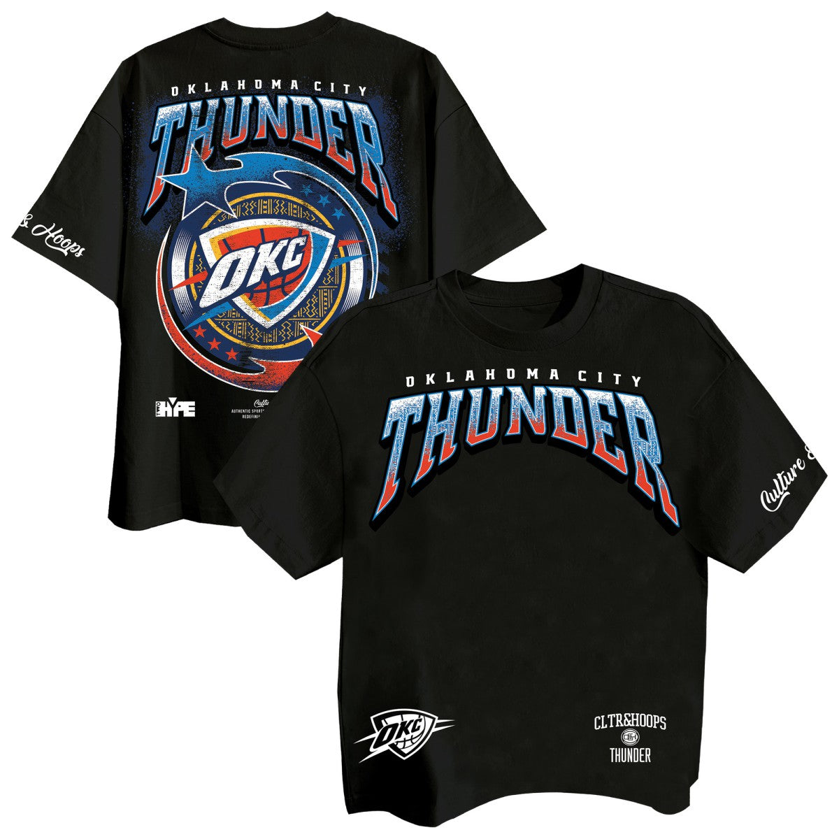 Oklahoma City Thunder Two Hype Drip & Dime Collection Premium T-Shirt Black - NBA
