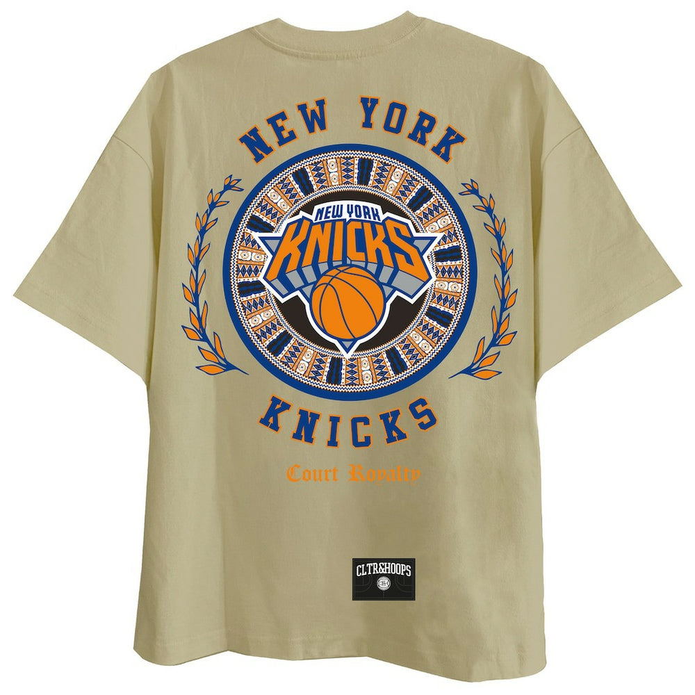 New York Knicks Two Hype Worldwide Collection Premium T-Shirt Khaki - NBA