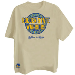 Golden State Warriors Two Hype Worldwide Collection Premium T-Shirt Khaki - NBA