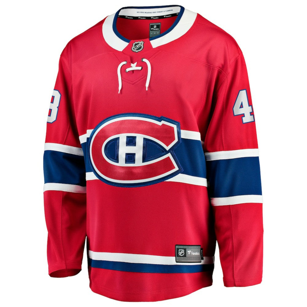 Lane Hutson Montreal Canadiens Fanatics Home Breakaway Jersey - Red - NHL