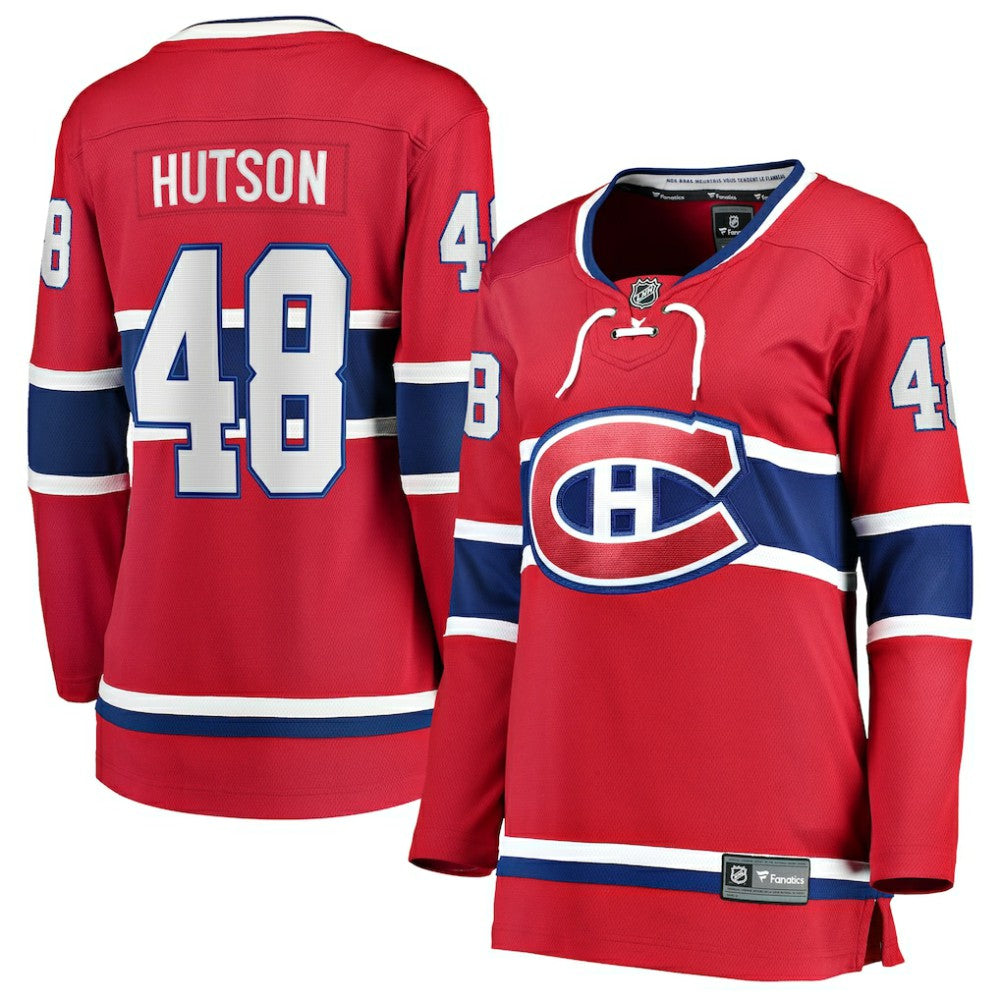 Lane Hutson Montreal Canadiens Fanatics Women's Home Breakaway Player Jersey - Red - NHL