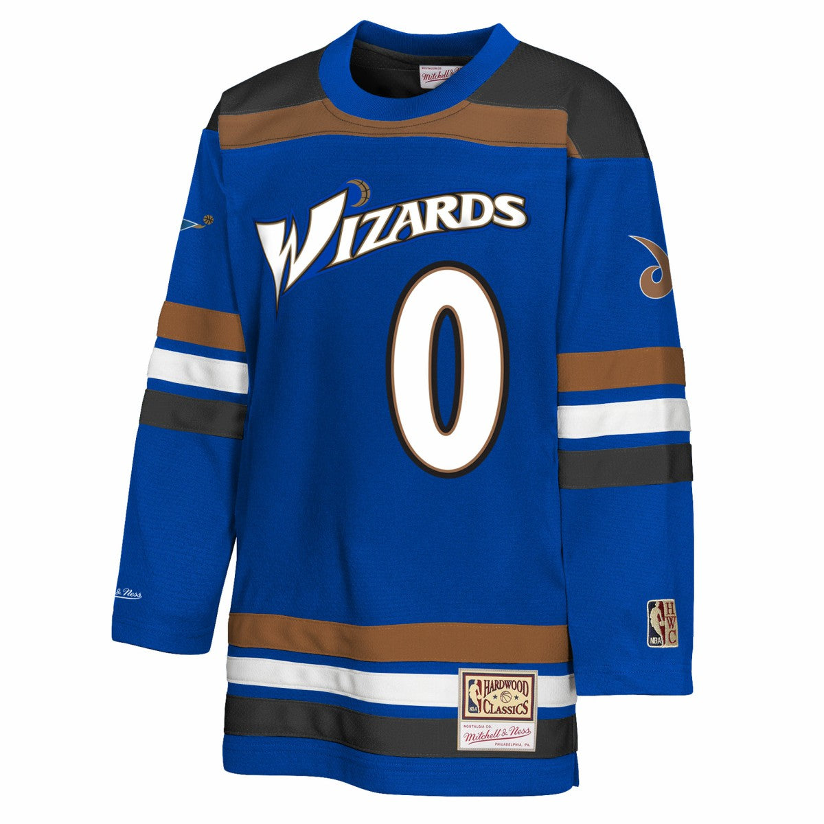 Gilbert Arenas Washington Wizards Youth Maxxed Out 2.0 Fashion Hockey Jersey Blue - NBA