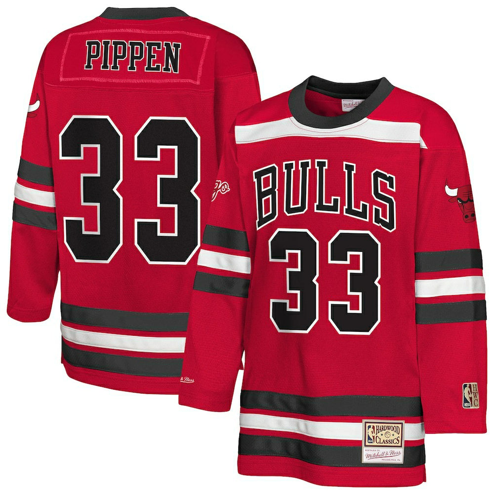 Scottie Pippen Chicago Bulls Youth Maxxed Out 2.0 Fashion Hockey Jersey Red - NBA