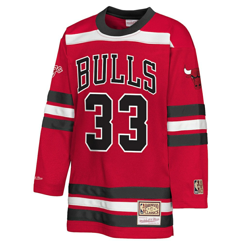 Scottie Pippen Chicago Bulls Youth Maxxed Out 2.0 Fashion Hockey Jersey Red - NBA