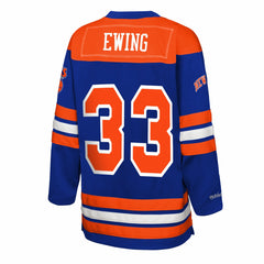 Patrick Ewing New York Knicks Youth Maxxed Out 2.0 Fashion Hockey Jersey Blue - NBA