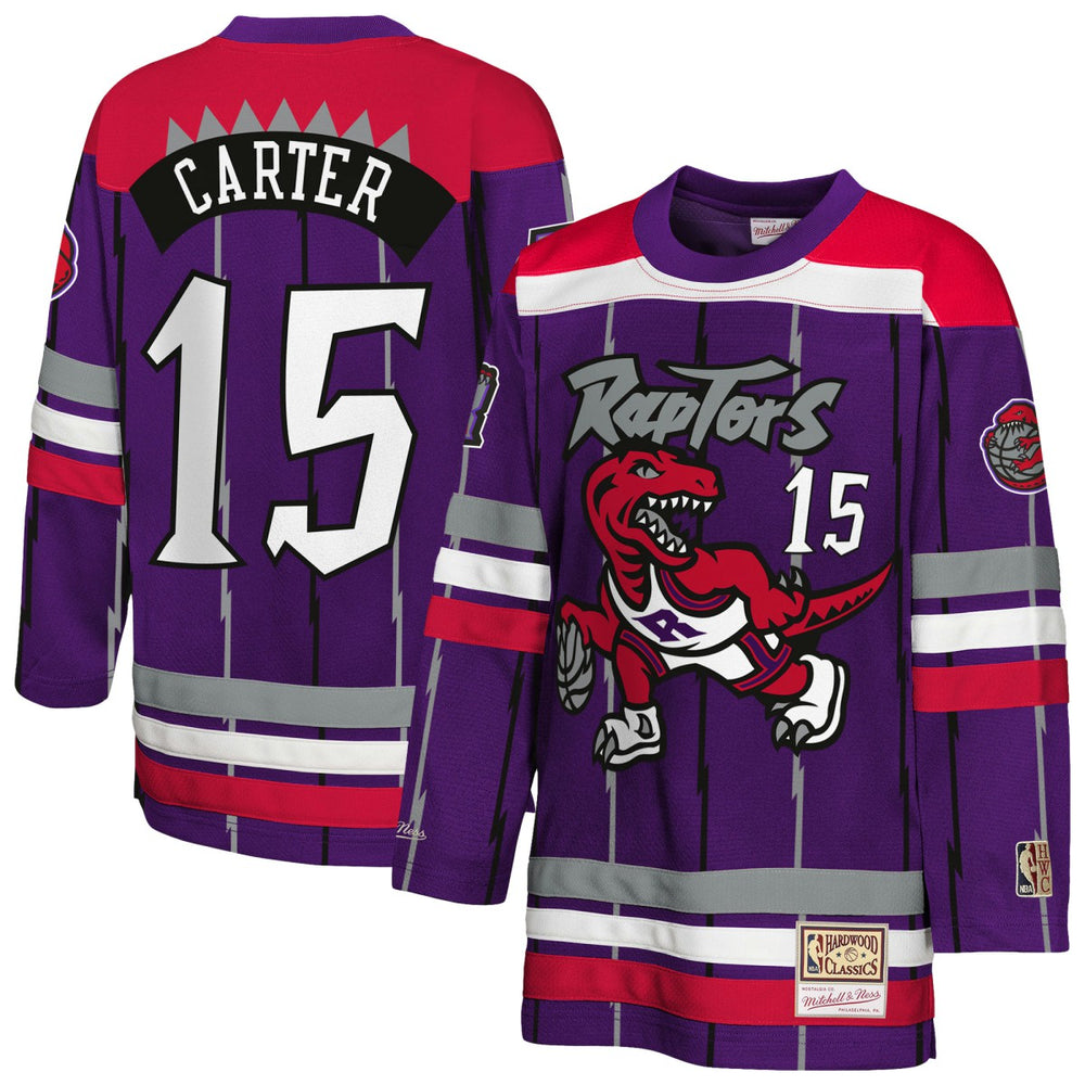 Vince Carter Toronto Raptors Youth Maxxed Out 2.0 Fashion Hockey Jersey Purple - NBA