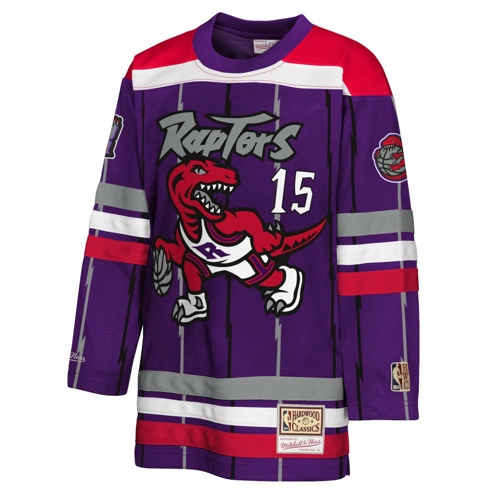 Vince Carter Toronto Raptors Youth Maxxed Out 2.0 Fashion Hockey Jersey Purple - NBA