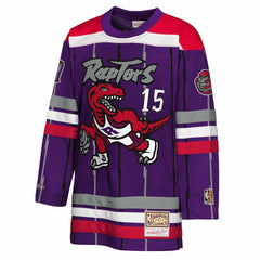Vince Carter Toronto Raptors Youth Maxxed Out 2.0 Fashion Hockey Jersey Purple - NBA