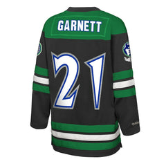 Kevin Garnett Minnesota Timberwolves Youth Maxxed Out 2.0 Fashion Hockey Jersey Black - NBA