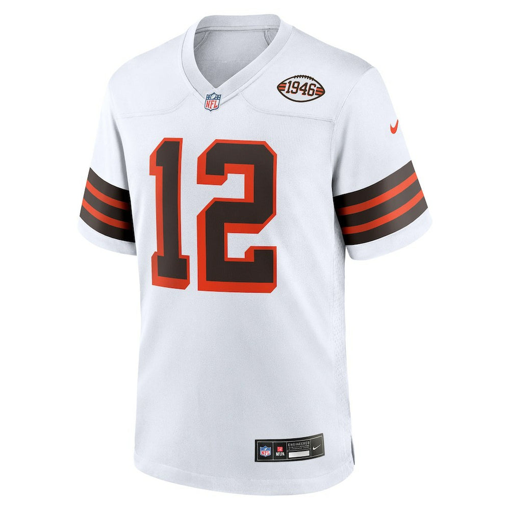 Shedeur Sanders Cleveland Browns 2025 NFL Draft 2nd Alternate Game Jersey White | Nike for Sale