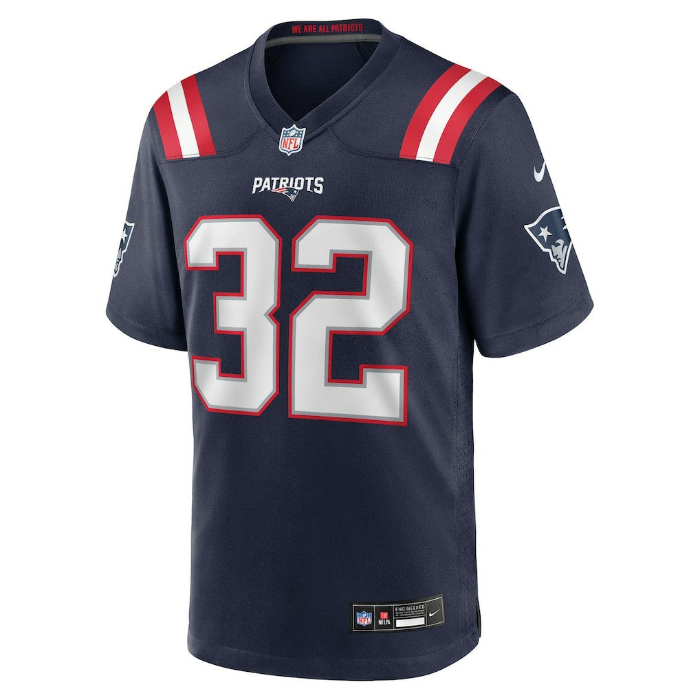 TreVeyon Henderson New England Patriots 2025 NFL Draft Game Jersey Navy | Nike for Sale