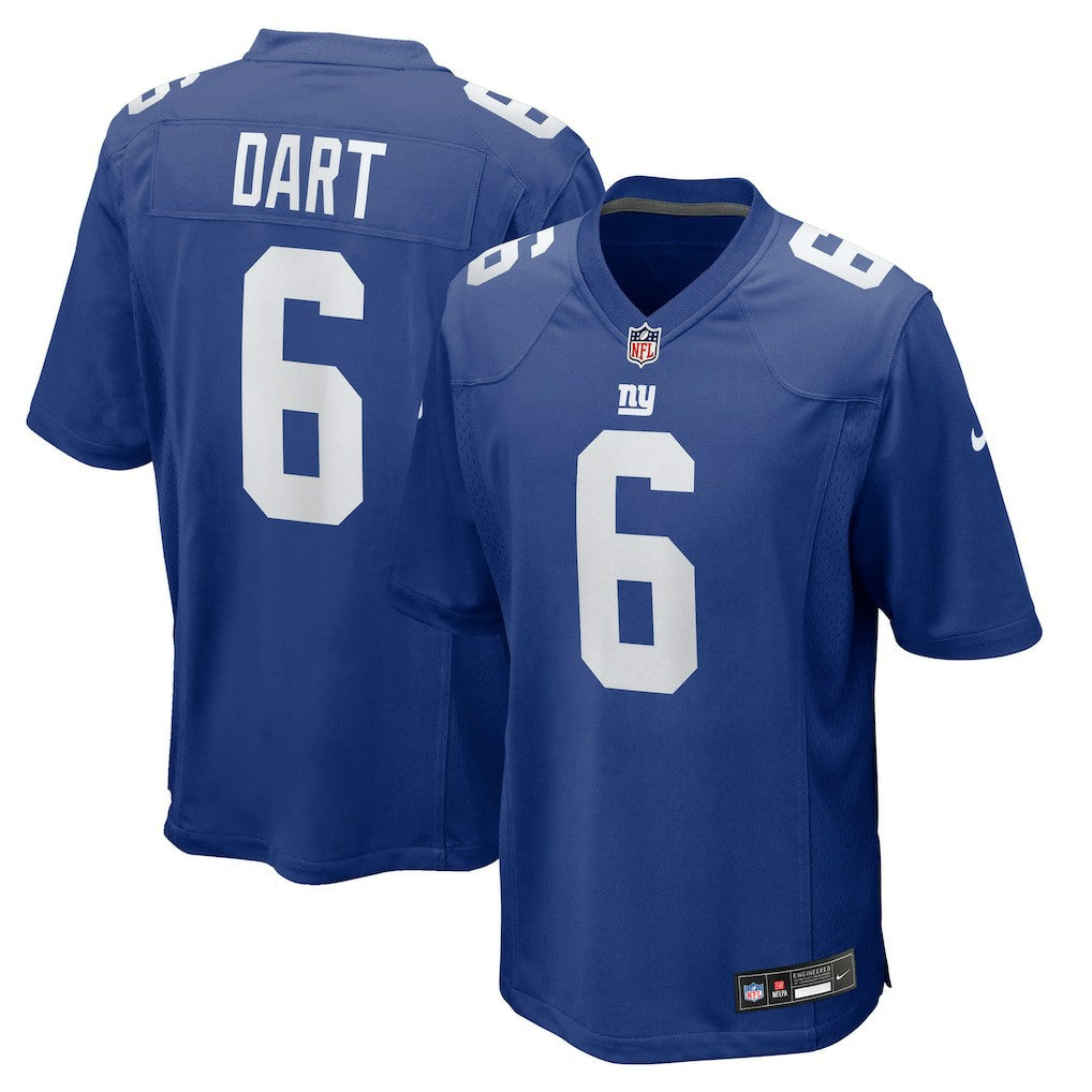 Jaxson Dart New York Giants 2025 NFL Draft First Round Pick Game Jersey Royal | Nike for Sale