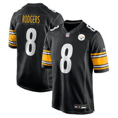 Aaron Rodgers Pittsburgh Steelers Game Jersey Black | Nike for Sale