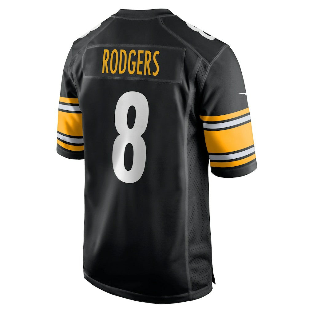 Aaron Rodgers Pittsburgh Steelers Game Jersey Black | Nike for Sale