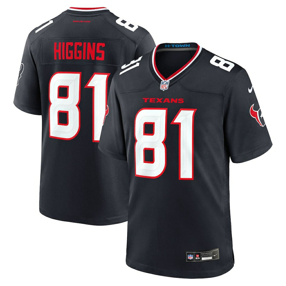 Jayden Higgins Houston Texans Game Jersey Navy | Nike for Sale