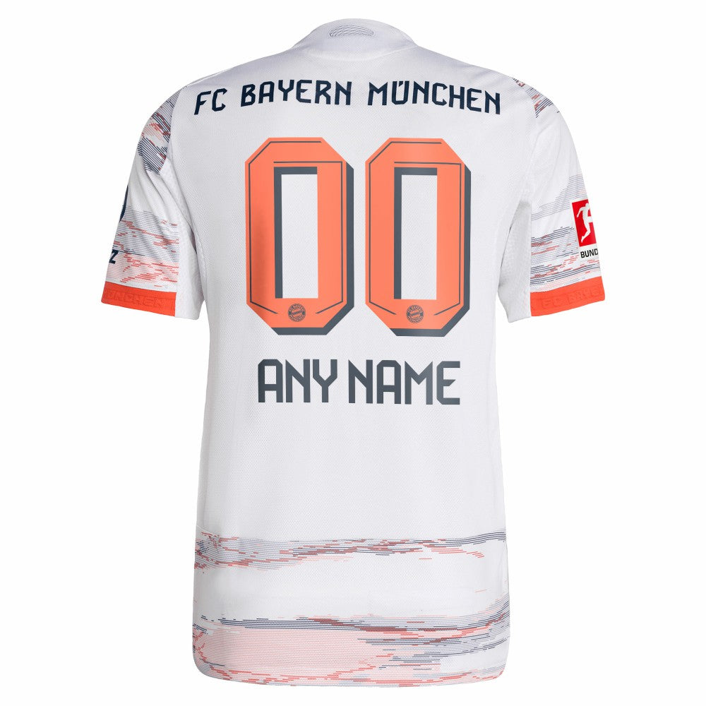 Bayern Munich 2025/26 Away Custom Jersey White | Adidas cheap