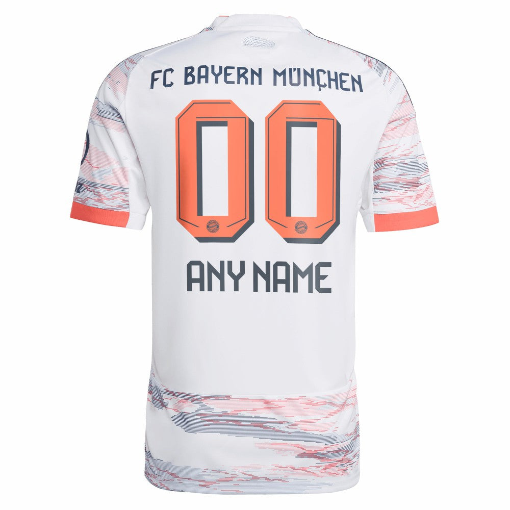 Bayern Munich 2025/26 Away Replica Custom Jersey White | Adidas cheap