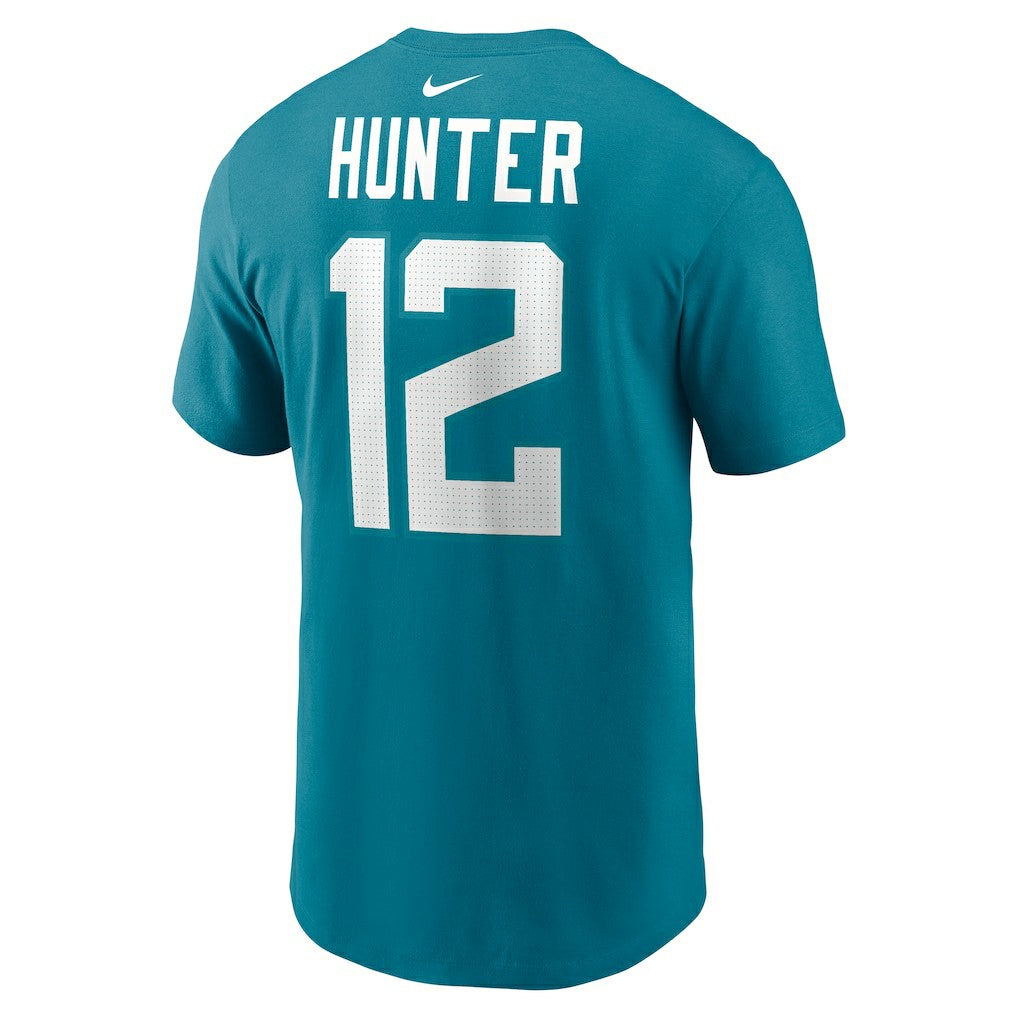 Travis Hunter Jacksonville Jaguars Name & Number T-Shirt Teal | Nike for Sale