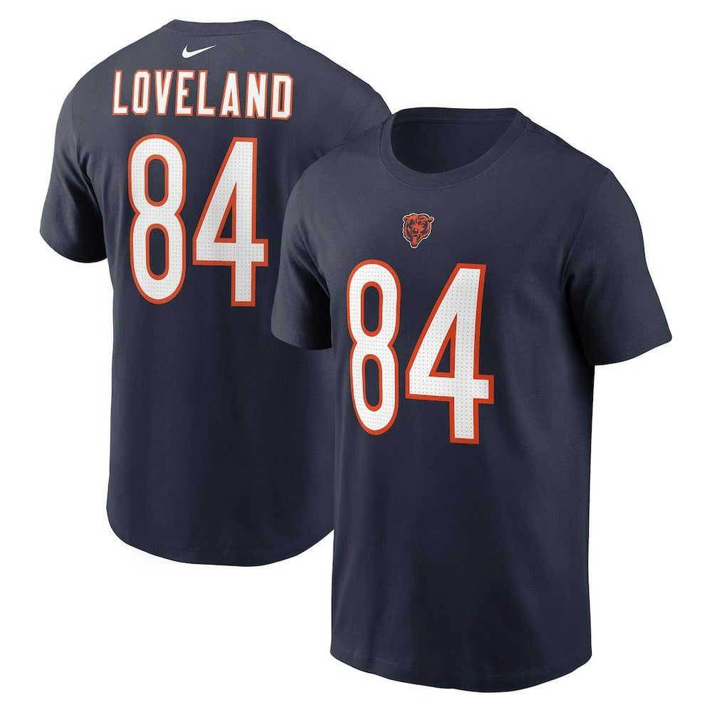 Colston Loveland Chicago Bears Name & Number T-Shirt Navy | Nike for Sale