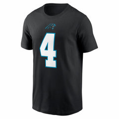 Tetairoa McMillan Carolina Panthers Name & Number T-Shirt Black | Nike for Sale