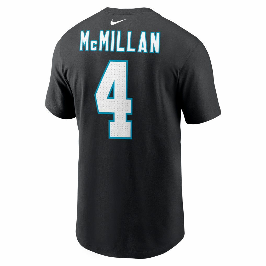 Tetairoa McMillan Carolina Panthers Name & Number T-Shirt Black | Nike for Sale
