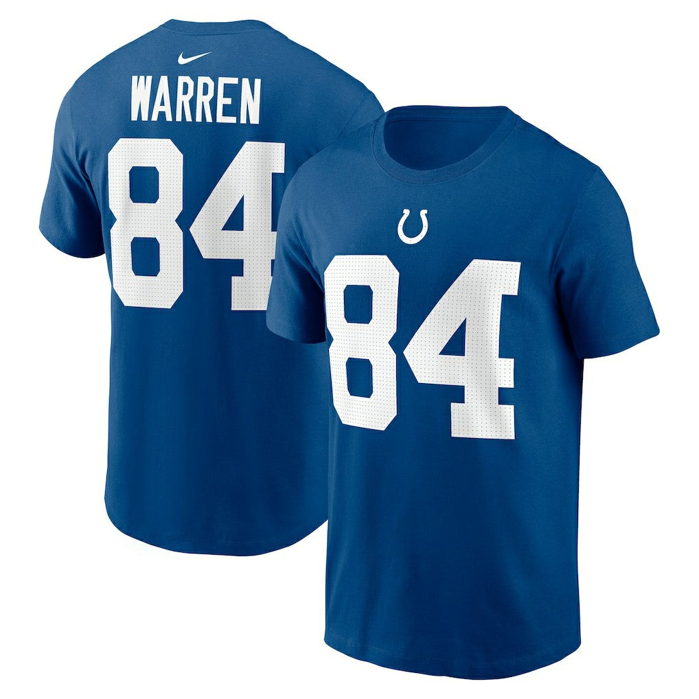 Tyler Warren Indianapolis Colts Name & Number T-Shirt Royal | Nike for Sale
