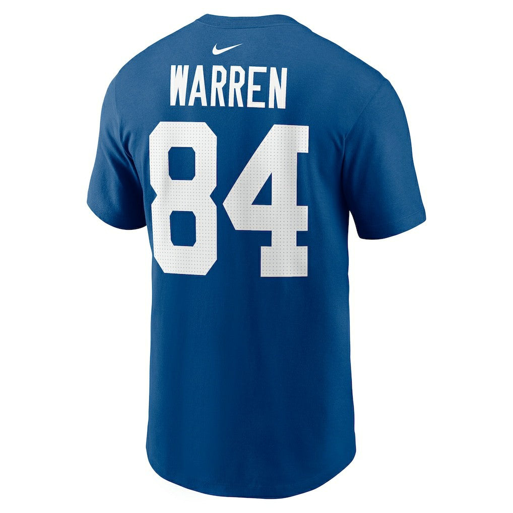 Tyler Warren Indianapolis Colts Name & Number T-Shirt Royal | Nike for Sale