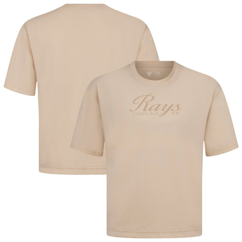 Tampa Bay Rays Levelwear Ethereal Oversized Luxe Signature Knit T-Shirt - MLB